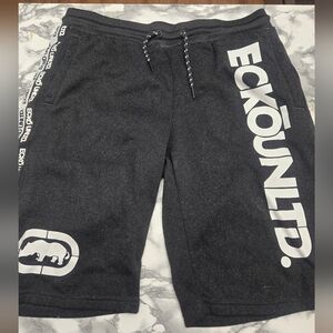Ecko Unlimited Men's Charcoal Gray Athletic Shorts, Two Pairs